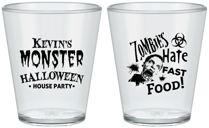 Custom Halloween Plastic Shot Glasses - Monster Zombie | 250027