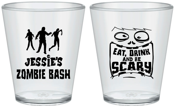 Custom Halloween Plastic Shot Glasses - Eat Drink Be Scary | 250029