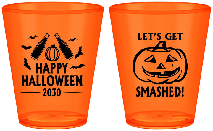 Custom Halloween Plastic Shot Glasses - Lets Get Smashed | 250036