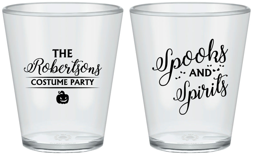 Custom Halloween Plastic Shot Glasses - Spooks Spirits | 250037