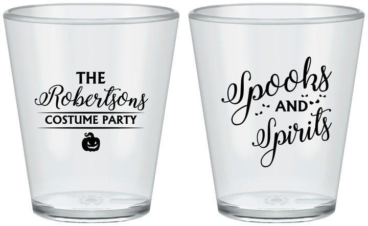 Custom Halloween Plastic Shot Glasses - Spooks Spirits | 250037