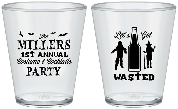 Custom Halloween Plastic Shot Glasses - Werewolf Witch | 250039