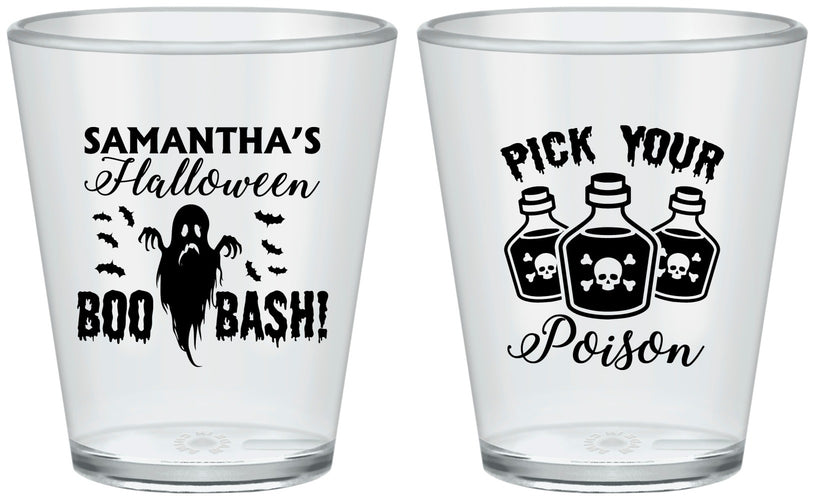 Custom Halloween Plastic Shot Glasses - Boo Bash | 250043