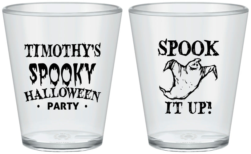 Custom Halloween Plastic Shot Glasses - Ghost | 250045