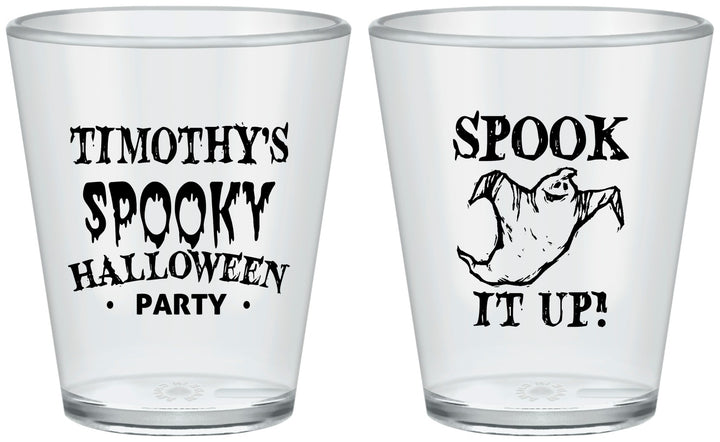 Custom Halloween Plastic Shot Glasses - Ghost | 250045