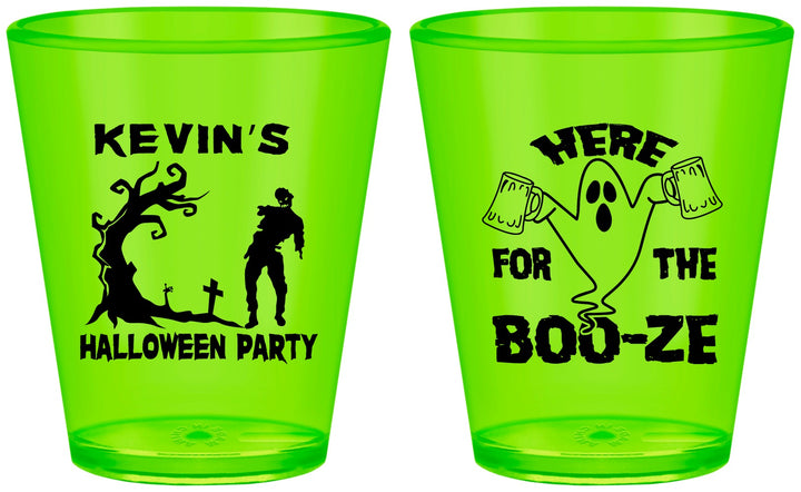 Custom Halloween Plastic Shot Glasses - Ghost | 250046