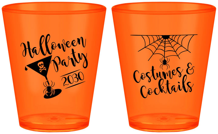 Custom Halloween Plastic Shot Glasses - Costumes Cocktails | 250048