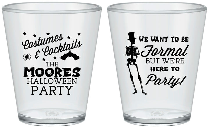 Custom Halloween Plastic Shot Glasses - Skeleton | 250057