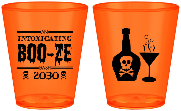 Custom Halloween Plastic Shot Glasses - Booze Wine | 250060
