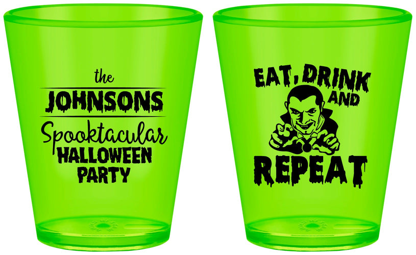Custom Halloween Plastic Shot Glasses - Dracula | 250062