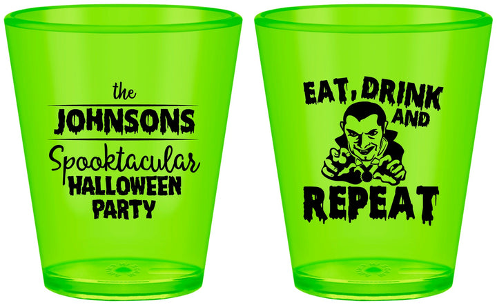 Custom Halloween Plastic Shot Glasses - Dracula | 250062