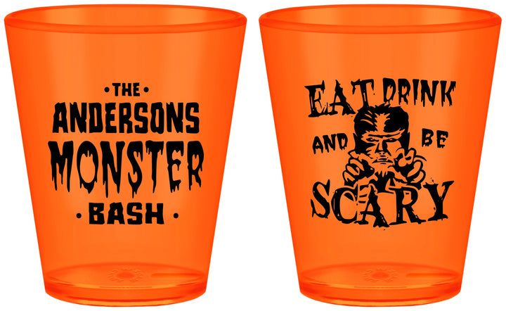 Custom Halloween Plastic Shot Glasses - Werewolf Monster | 250064