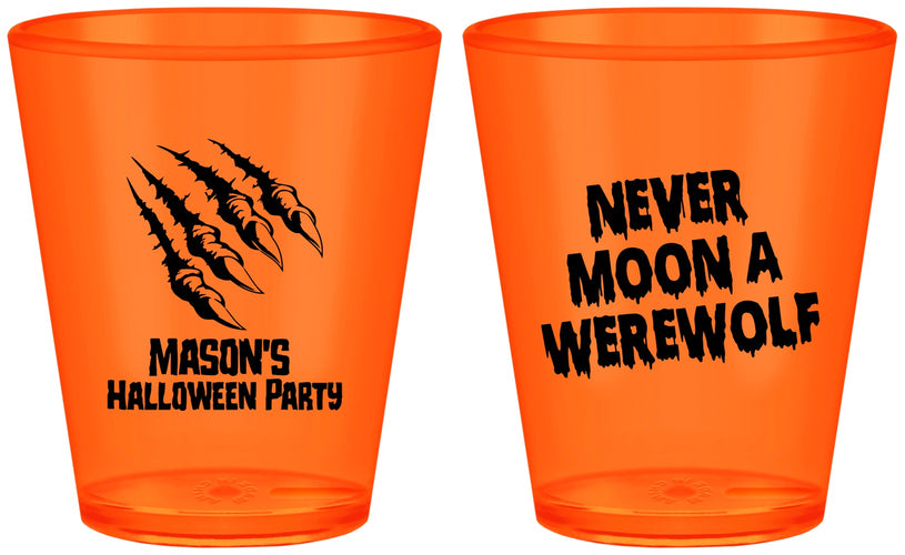 Custom Halloween Plastic Shot Glasses - Werewolf | 250068