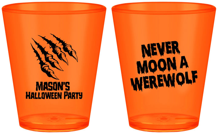 Custom Halloween Plastic Shot Glasses - Werewolf | 250068
