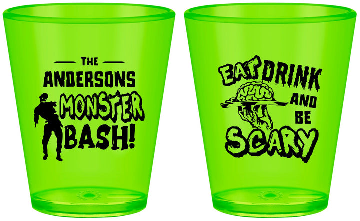 Custom Halloween Plastic Shot Glasses - Eat Drink Be Scary | 250070