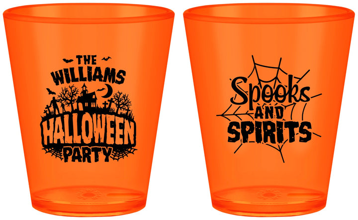 Custom Halloween Plastic Shot Glasses - Spooks Spirits | 250072