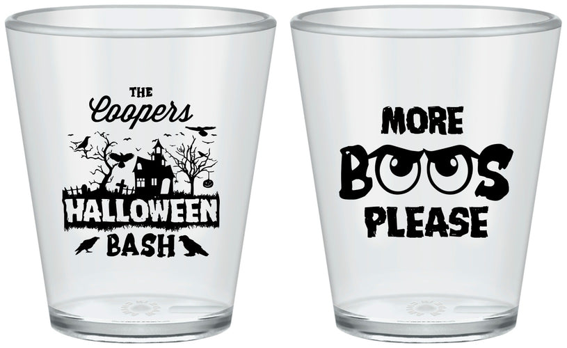 Custom Halloween Plastic Shot Glasses - Haunted House | 250075