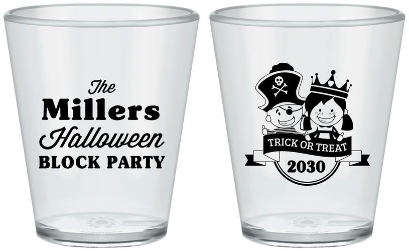 Custom Halloween Plastic Shot Glasses - Trick Or Treat | 250079
