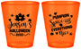 Custom Halloween Plastic Shot Glasses - Pumpkin | 250080