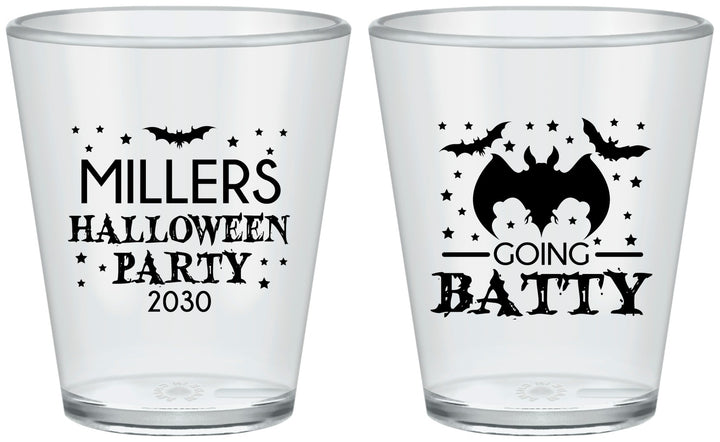 Custom Halloween Plastic Shot Glasses - Bat | 250081