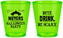 Custom Halloween Plastic Shot Glasses - Bite Drink Be Scary | 250082