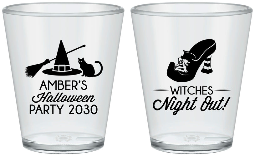 Custom Halloween Plastic Shot Glasses - Witches Night Out | 250083
