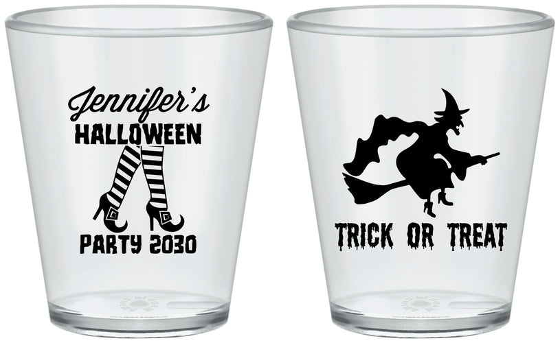 Custom Halloween Plastic Shot Glasses - Trick Or Treat | 250089