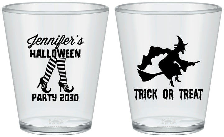Custom Halloween Plastic Shot Glasses - Trick Or Treat | 250089