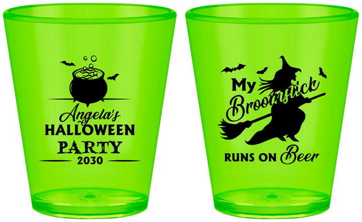 Custom Halloween Plastic Shot Glasses - Witch | 250090