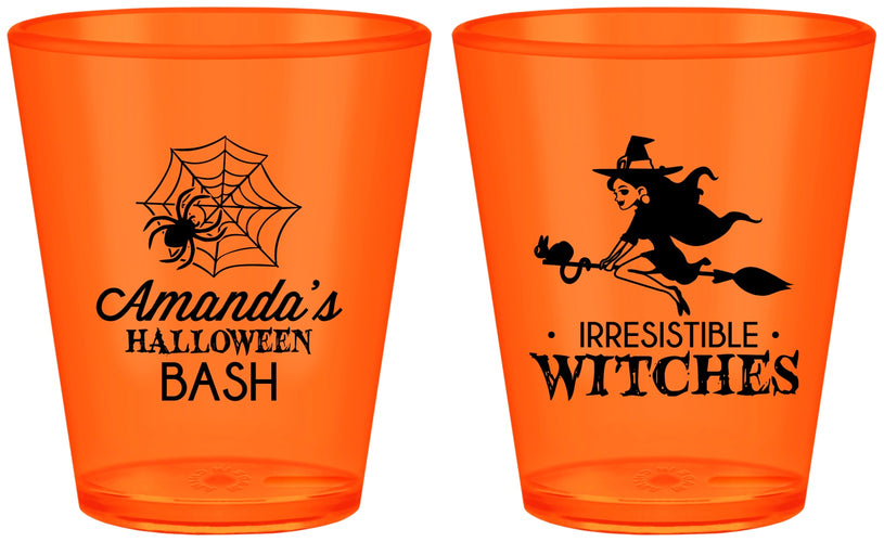 Custom Halloween Plastic Shot Glasses - Witches | 250092