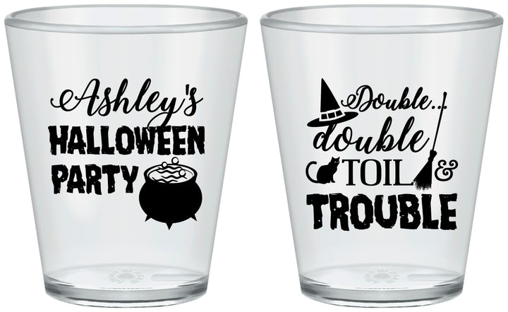Custom Halloween Plastic Shot Glasses - Witch | 250095