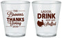 Custom Thanksgiving Plastic Shot Glasses - Laugh Drink Stuffed | 260007
