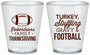 Custom Thanksgiving Plastic Shot Glasses - Football Turkey | 260010