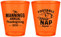 Custom Thanksgiving Plastic Shot Glasses - Football Turkey | 260012