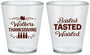 Custom Thanksgiving Plastic Shot Glasses - Basted Tasted Waisted | 260027