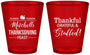 Custom Thanksgiving Plastic Shot Glasses - Thankful Stuffed | 260029