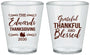 Custom Thanksgiving Plastic Shot Glasses - Grateful Blessed | 260030
