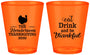 Custom Thanksgiving Plastic Shot Glasses - Eat Drink Thankful | 260036