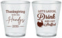 Custom Thanksgiving Plastic Shot Glasses - Turkey Stuffed | 260038