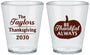 Custom Thanksgiving Plastic Shot Glasses - Pumpkin Thankful | 260047