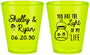Custom Wedding Plastic Shot Glasses - You Are The Light Of My Life | 262