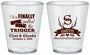 Custom Wedding Plastic Shot Glasses - Finally Pull The Trigger | 264