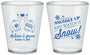 Custom Wedding Plastic Shot Glasses - Christmas Snow | 268