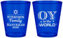 Custom Hanukkah Plastic Shot Glasses - Oy To The World | 270000