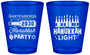 Custom Hanukkah Plastic Shot Glasses - Menorah | 270027