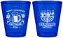 Custom Hanukkah Plastic Shot Glasses - Menorah | 270028
