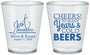 Custom Wedding Plastic Shot Glasses - Cheers Years Cold Beers | 274