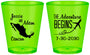 Custom Wedding Plastic Shot Glasses - The Adventure Begins | 275