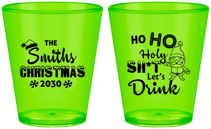 Custom Christmas Plastic Shot Glasses - Elf | 280009