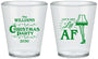 Custom Christmas Plastic Shot Glasses - Lit Af | 280011